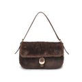 61647 Gloria Faux Fur Shoulder Bag - MiMi Wholesale