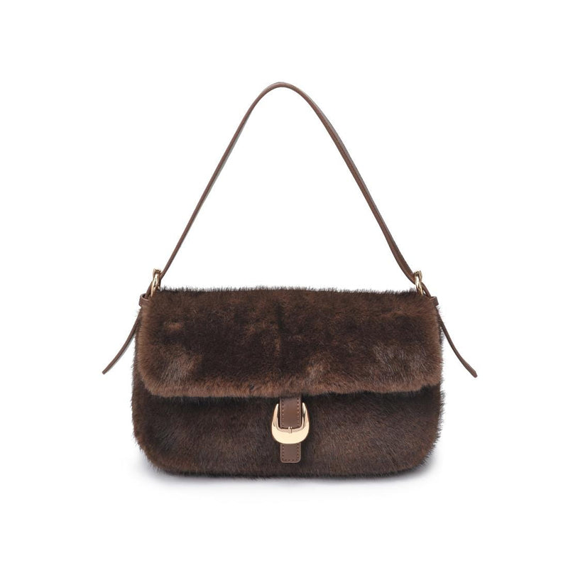 61647 Gloria Faux Fur Shoulder Bag - MiMi Wholesale