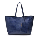 61673B Tiffany Croc Tote Bag - MiMi Wholesale