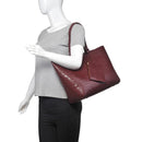 61673B Tiffany Croc Tote Bag - MiMi Wholesale