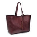 61673B Tiffany Croc Tote Bag - MiMi Wholesale