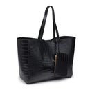 61673B Tiffany Croc Tote Bag - MiMi Wholesale