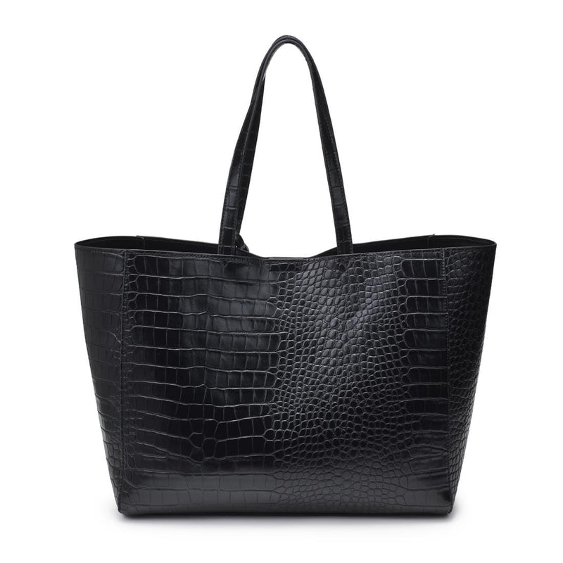 61673B Tiffany Croc Tote Bag - MiMi Wholesale