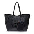 61673B Tiffany Croc Tote Bag - MiMi Wholesale