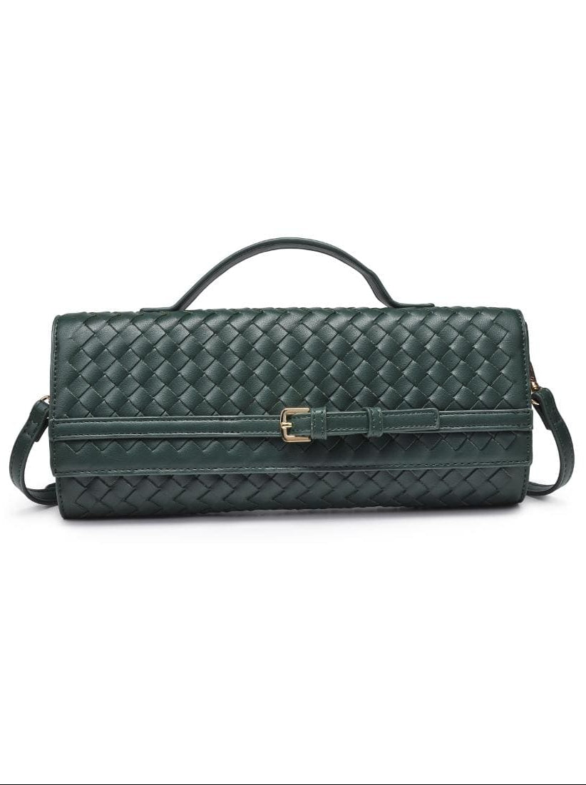 61688 Emerson Woven Clutch/Crossbody bag - MiMi Wholesale