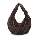 61954 Cecilia Leopard Faux Fur Hobo Bag - MiMi Wholesale
