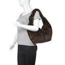 61954 Cecilia Leopard Faux Fur Hobo Bag - MiMi Wholesale