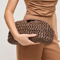 62428 Abigail Straw Crossbody/Clutch Bag With Chain Strap - MiMi Wholesale