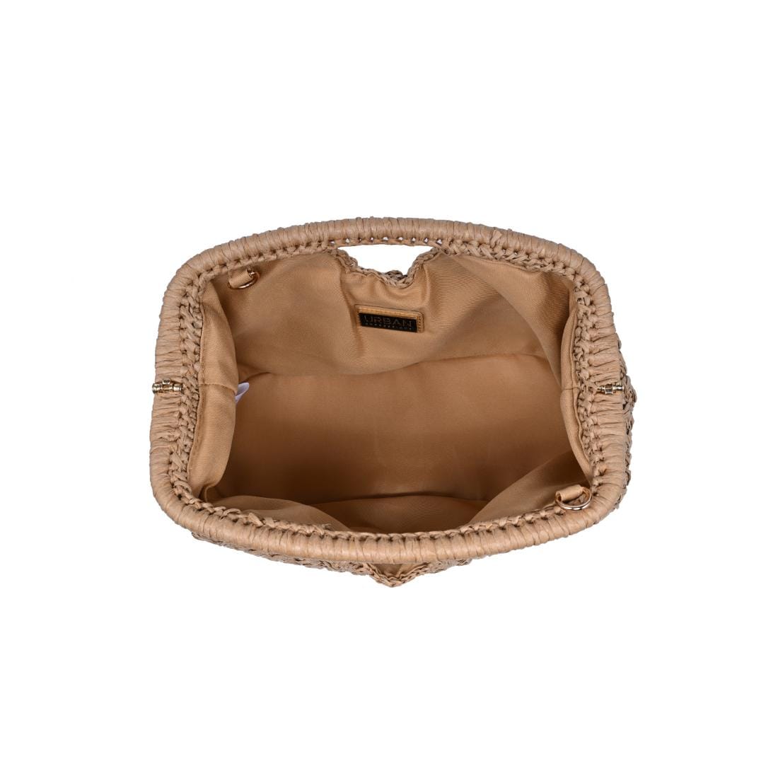62428 Abigail Straw Crossbody/Clutch Bag With Chain Strap - MiMi Wholesale
