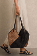 62521ML Ruthi Straw Slouchy Tote - MiMi Wholesale