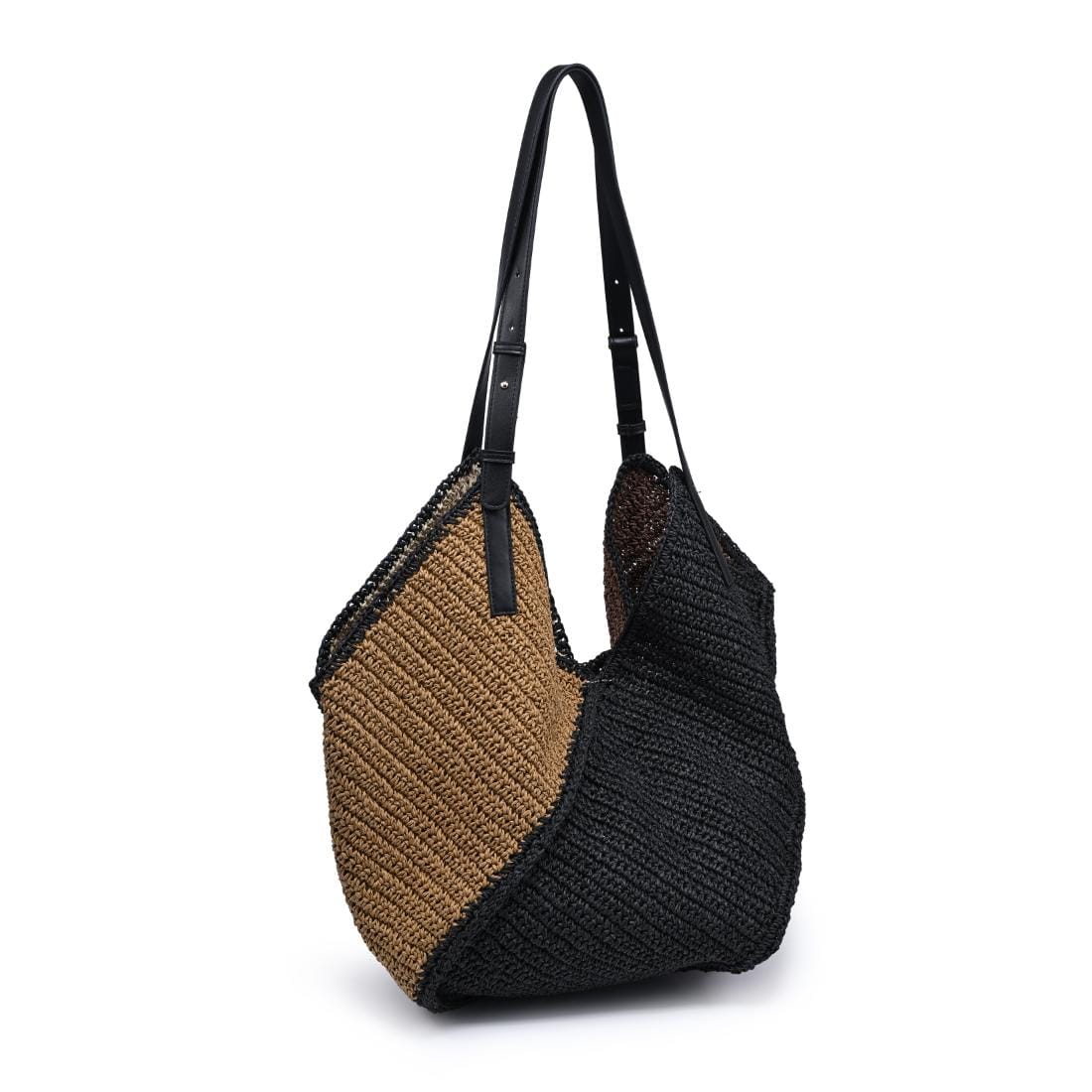 62521ML Ruthi Straw Slouchy Tote - MiMi Wholesale
