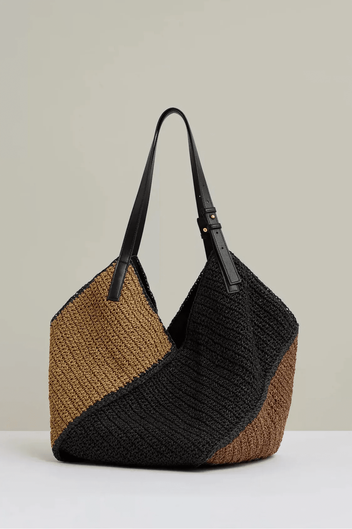 62521ML Ruthi Straw Slouchy Tote - MiMi Wholesale