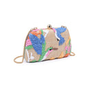 62580 Weston Straw Clutch Evening Crossbody Bag - MiMi Wholesale