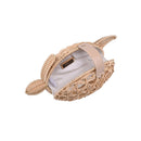 62712 Leilani Straw Turtle Crossbody Bag With Chain Strap - MiMi Wholesale
