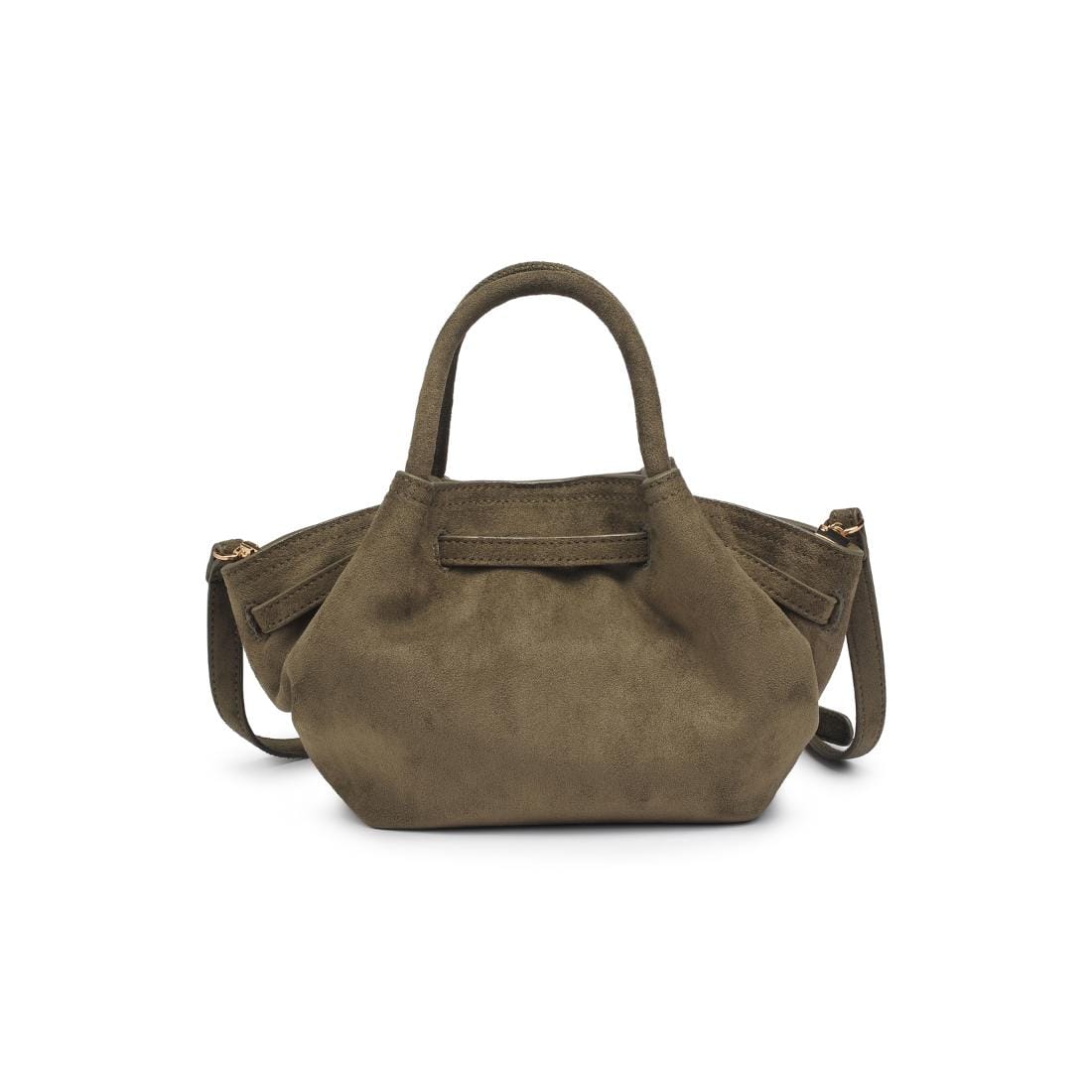 63032 Selena Faux Suede Mini Tote/Crossbody Bag - MiMi Wholesale