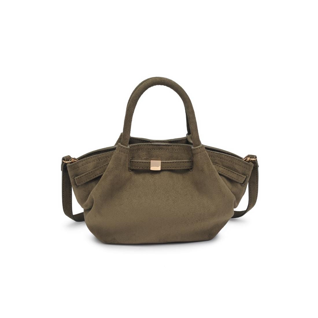 63032 Selena Faux Suede Mini Tote/Crossbody Bag - MiMi Wholesale