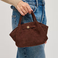 63032 Selena Faux Suede Mini Tote/Crossbody Bag - MiMi Wholesale