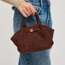 63032 Selena Faux Suede Mini Tote/Crossbody Bag - MiMi Wholesale