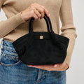 63032 Selena Faux Suede Mini Tote/Crossbody Bag - MiMi Wholesale