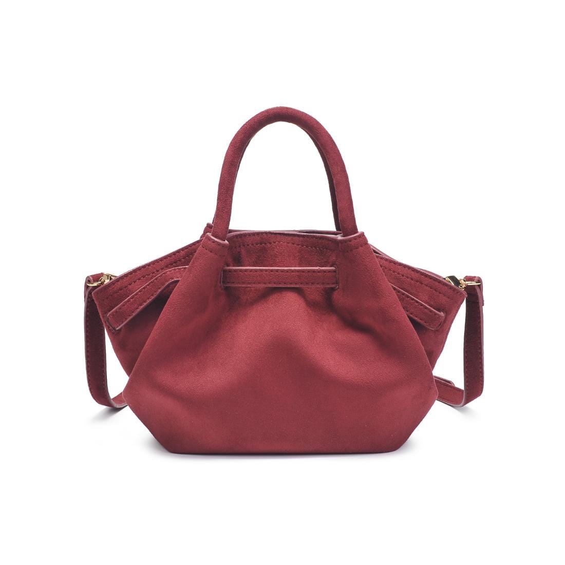 63032 Selena Faux Suede Mini Tote/Crossbody Bag - MiMi Wholesale