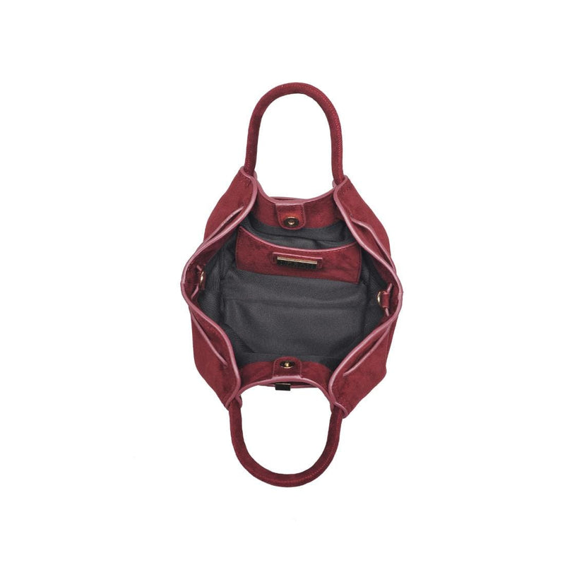 63032 Selena Faux Suede Mini Tote/Crossbody Bag - MiMi Wholesale