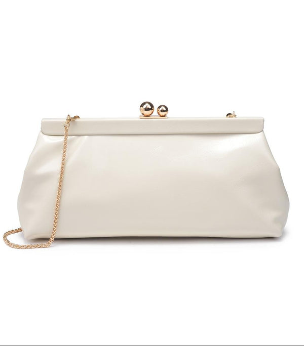 63161 Eden Clutch Bag Wtih Chain Strap - MiMi Wholesale