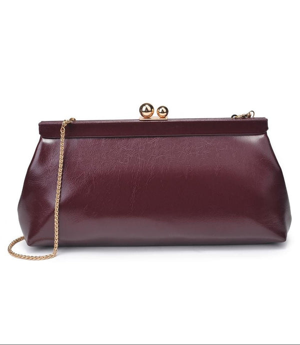 63161 Eden Clutch Bag Wtih Chain Strap - MiMi Wholesale