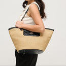 63341 Landon Straw Tote Bag - MiMi Wholesale