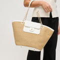 63341 Landon Straw Tote Bag - MiMi Wholesale