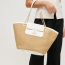 63341 Landon Straw Tote Bag - MiMi Wholesale