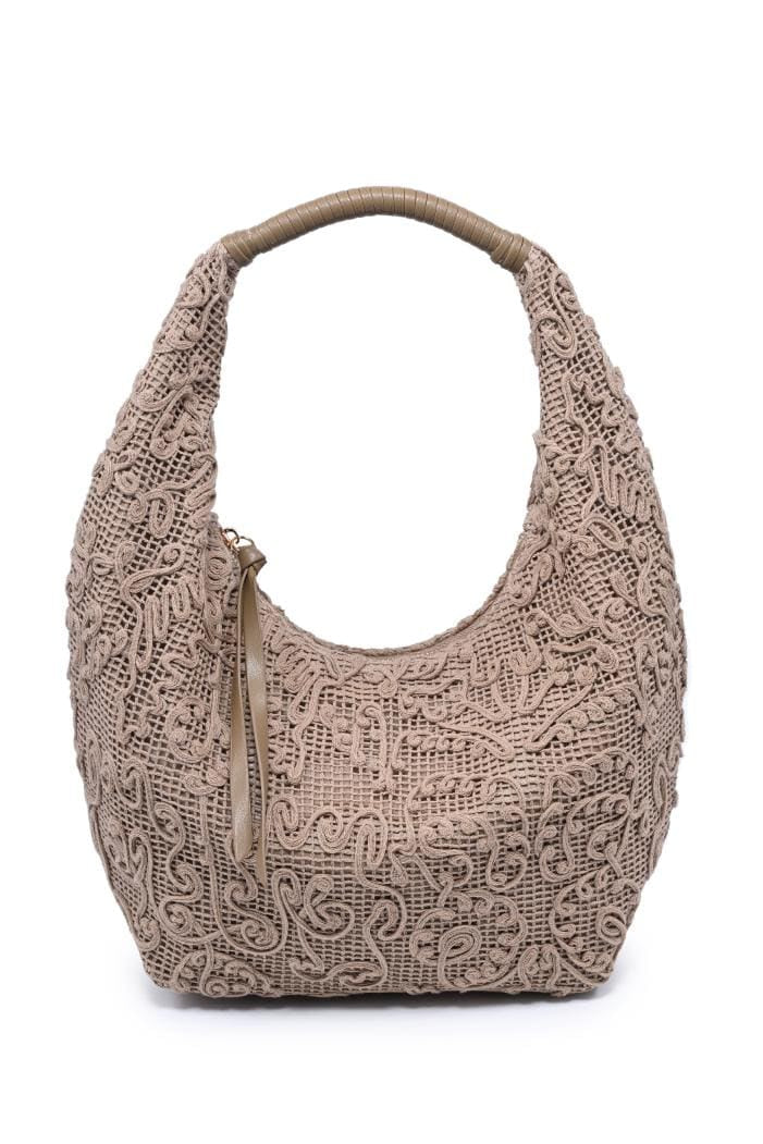 63733 Micah Texture Hobo Bag - MiMi Wholesale