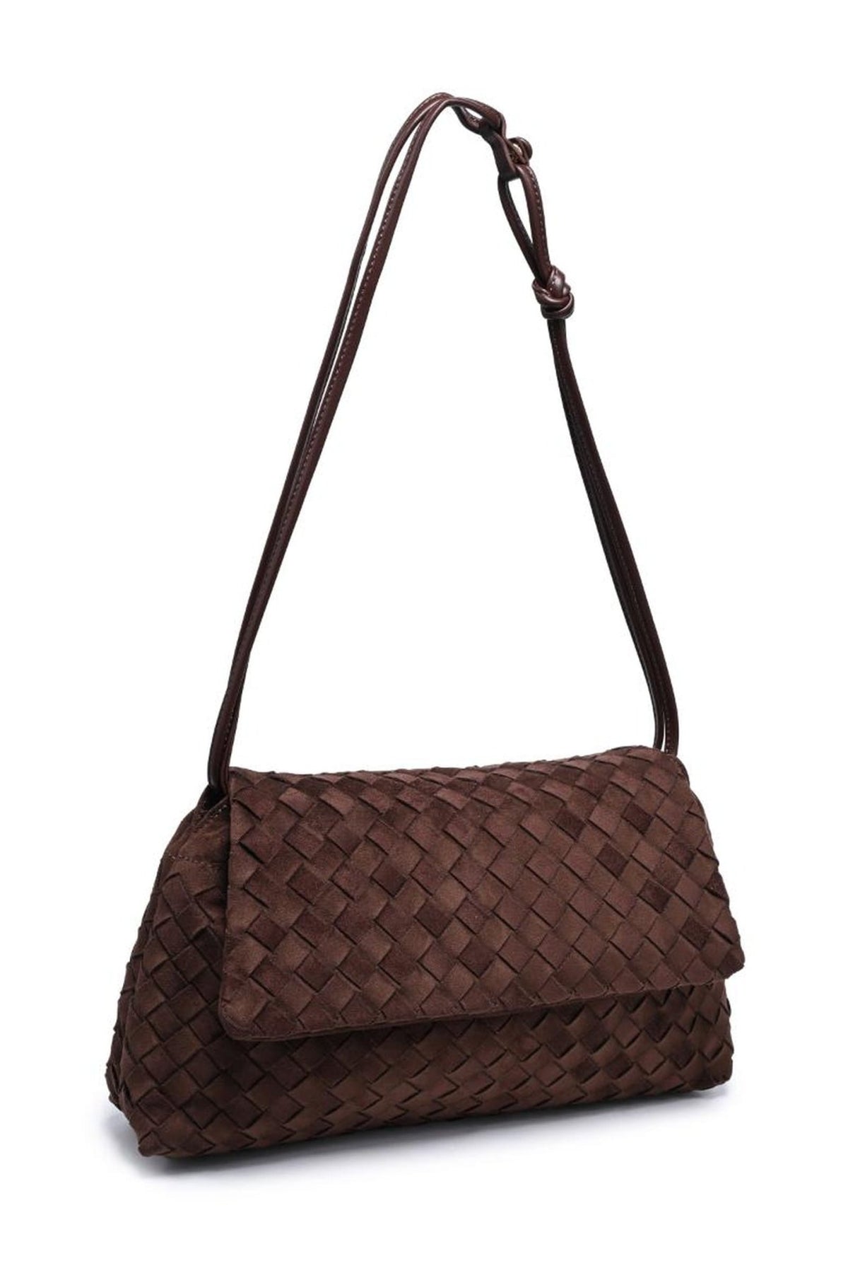 64617 Salem Woven-Texture Flap Crossbody Bag - MiMi Wholesale