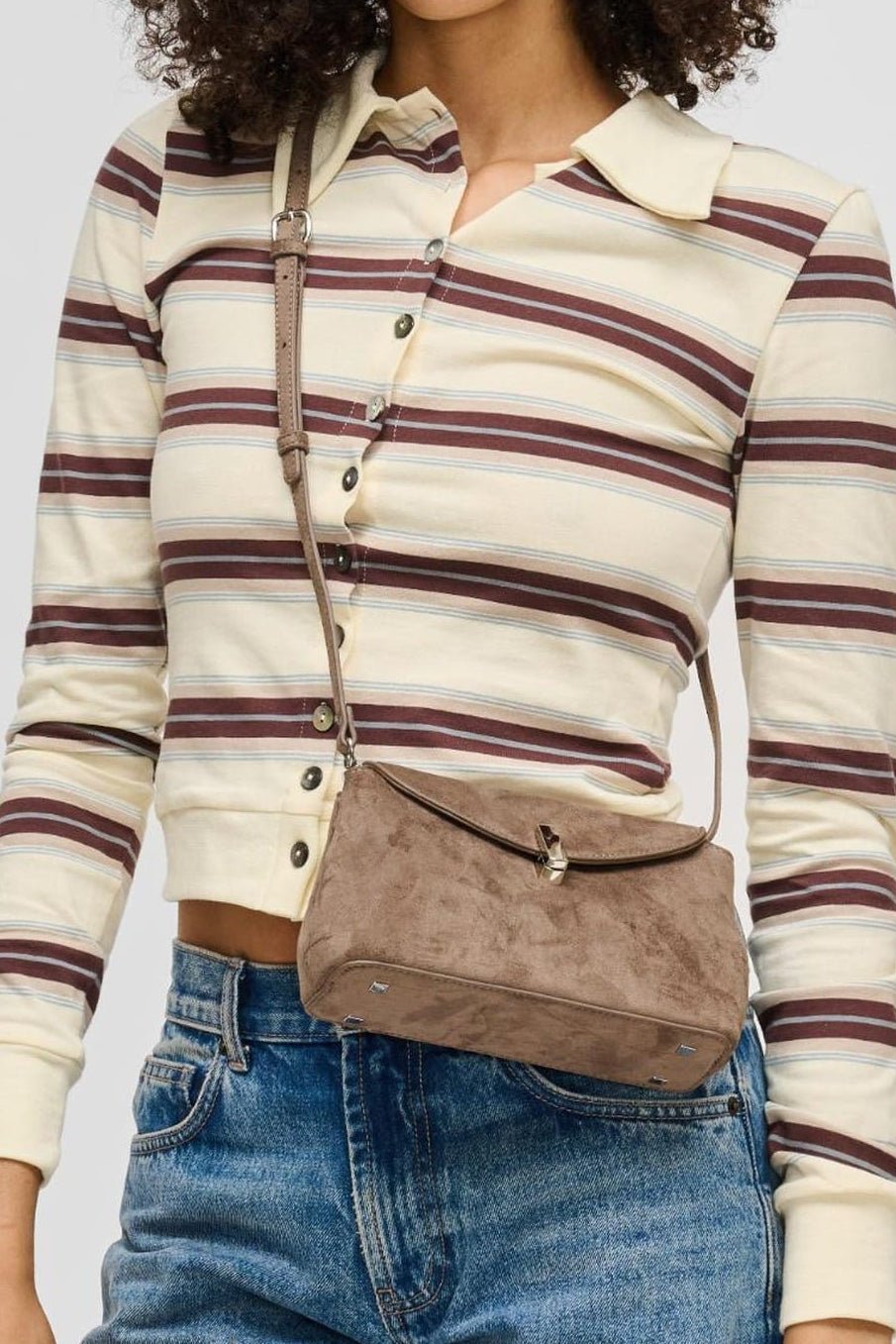 64660 Inez Flap Shoulder Bag - MiMi Wholesale