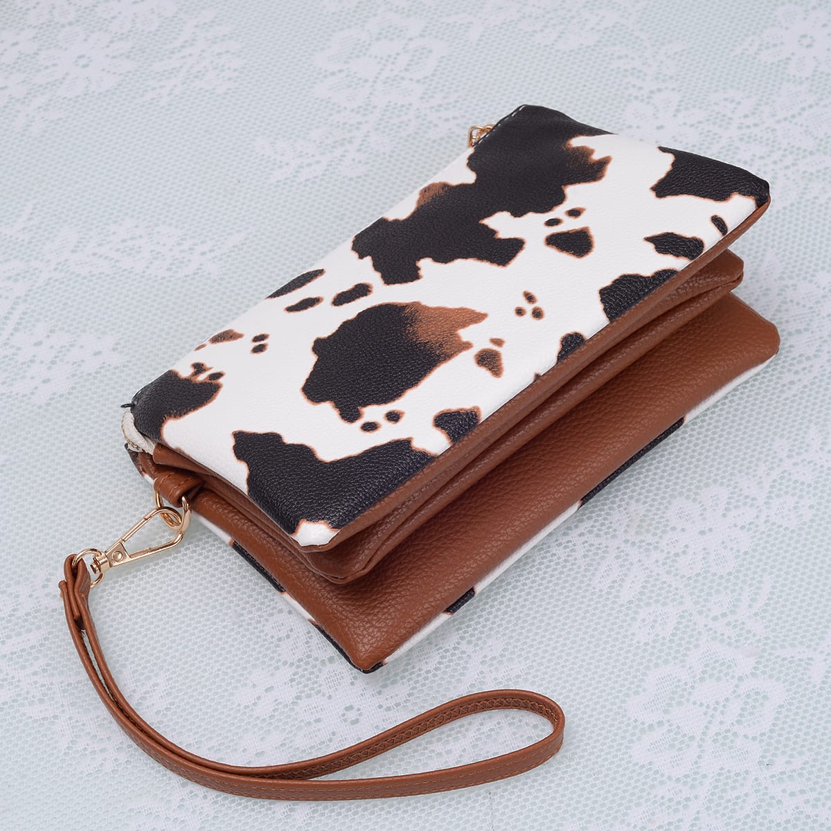 7013 Monogrammable Three Compartments Crossbody Bag - MiMi Wholesale