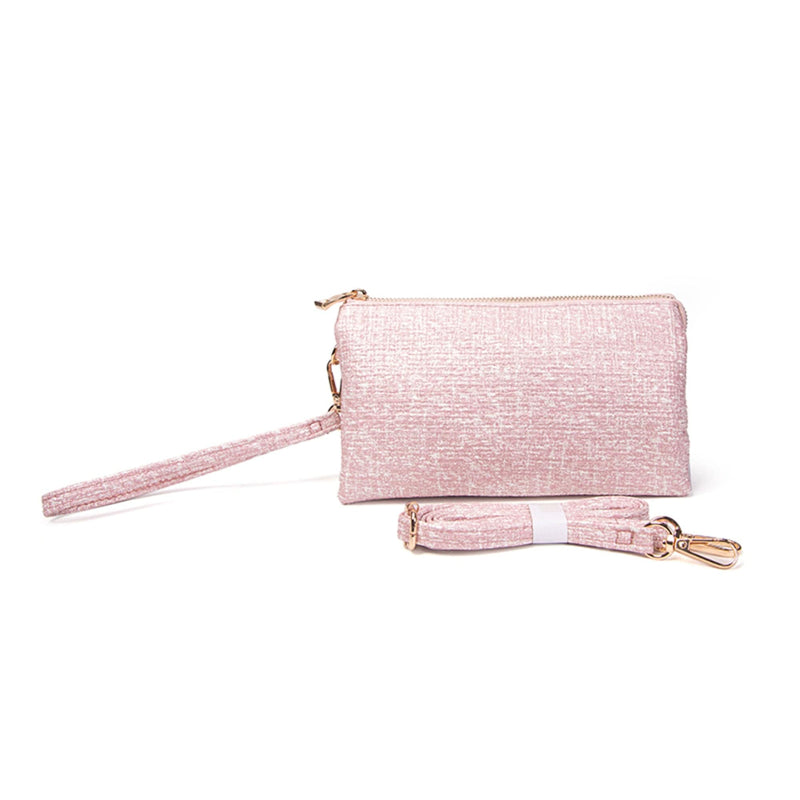 8015 Bailey Three Compartment Crossbody/Wristlet - MiMi Wholesale