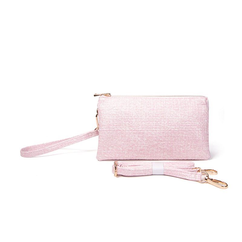 8015 Bailey Three Compartment Crossbody/Wristlet - MiMi Wholesale