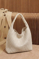 8601 TG10640 Tiara Woven Hobo Tote Bag With Pouch - MiMi Wholesale