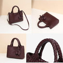 9045 Daya Mini Woven Tote Bag w/ Monkey Fist Bag Charm - MiMi Wholesale
