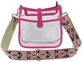 AD770T Jeanette Clear Crossbody Bag With Guitar Strap