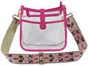 AD770T Jeanette Clear Crossbody Bag With Guitar Strap