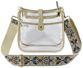 AD770T Jeanette Clear Crossbody Bag With Guitar Strap