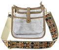 AD770T Jeanette Clear Crossbody Bag With Guitar Strap