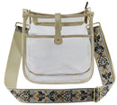 AD771T Amarah Clear Crossbody Bag With Guitar Strap