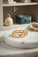 CB2351 Metal Link Stretch Bracelet