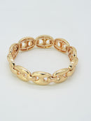 CB2352 Metal Link Stretch Bracelet