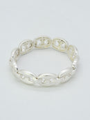 CB2352 Metal Link Stretch Bracelet