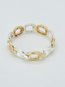 CB2353 Metal Link Stretch Bracelet