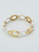 CB2353 Metal Link Stretch Bracelet