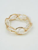 CB2359 Tether Chain Link Stretch Bracelet
