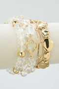 CB2367 4 PCS CCB, and Glass Bracelet